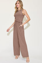 Load image into Gallery viewer, Basic Bae Full Size Ribbed Tank and Wide Leg Pants Set