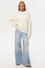 Load image into Gallery viewer, Basic Bae Round Neck Dropped Shoulder Sweater