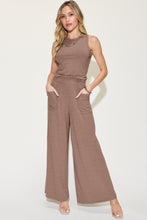 Load image into Gallery viewer, Basic Bae Full Size Ribbed Tank and Wide Leg Pants Set