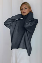 Load image into Gallery viewer, Basic Bae Turtleneck Dropped Shoulder Long Sleeve Sweater