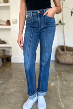 Load image into Gallery viewer, Judy Blue Full Size High Waist Front Seam Detail Straight Jeans