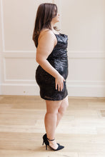 Load image into Gallery viewer, Shining in Sequins Dress in Black