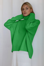 Load image into Gallery viewer, Basic Bae Turtleneck Dropped Shoulder Long Sleeve Sweater