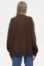 Load image into Gallery viewer, Basic Bae Round Neck Dropped Shoulder Sweater