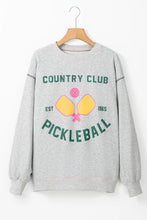 Load image into Gallery viewer, Pickleball Round Neck Dropped Shoulder Sweatshirt