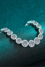 Load image into Gallery viewer, 925 Sterling Silver 10.4 Carat Moissanite Bracelet