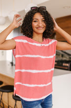 Load image into Gallery viewer, Casual In Stripes Top In Coral