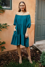 Load image into Gallery viewer, Teal Tiers Dress