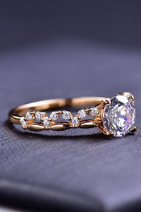 1 Carat Moissanite 4-Prong Ring