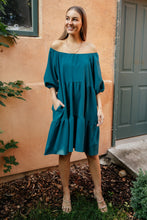 Load image into Gallery viewer, Teal Tiers Dress