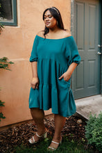 Load image into Gallery viewer, Teal Tiers Dress