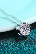 Load image into Gallery viewer, 1 Carat Moissanite Round Pendant Necklace