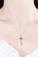 Load image into Gallery viewer, Moissanite Key Pendant Necklace