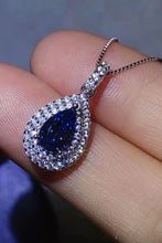 Load image into Gallery viewer, 2 Carat Moissanite Teardrop Pendant Necklace