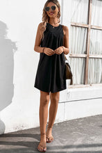 Load image into Gallery viewer, Round Neck Sleeveless Mini Dress