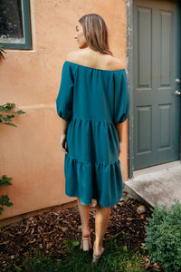 Teal Tiers Dress