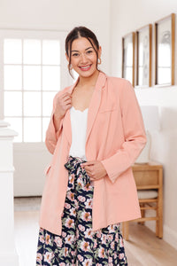 Abby Blazer in Peach