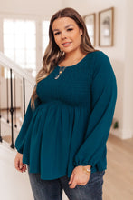 Load image into Gallery viewer, Annalise Top In Deep Teal