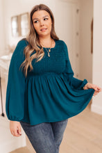 Load image into Gallery viewer, Annalise Top In Deep Teal