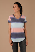 Load image into Gallery viewer, Blurred Stripes V-Neck