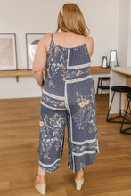 Load image into Gallery viewer, Boho Navy Floral Jumpsuit