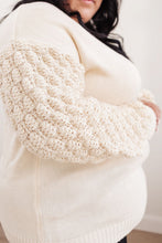 Load image into Gallery viewer, Bubbly B Sweater In Ivory