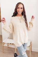 Load image into Gallery viewer, Bubbly B Sweater In Ivory