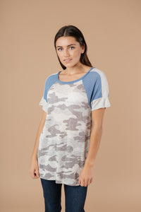 Camouflage Blues Top