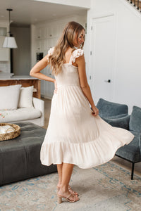 Clear View Dress in Oatmeal