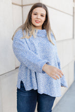 Load image into Gallery viewer, Cozy Cowl Neck in Heather Blue