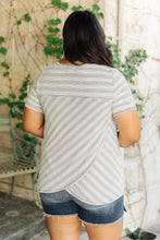 Load image into Gallery viewer, Cozy In Stripes Top in Gray