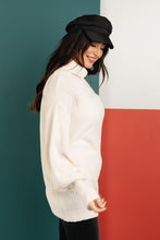 Load image into Gallery viewer, Cream Colored Classic Knit Sweater