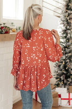 Load image into Gallery viewer, DOORBUSTER Daisy Flow Blouse In Rust