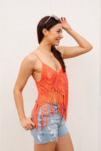 Load image into Gallery viewer, Festival Fringe Tank in Orange