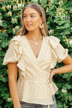 Load image into Gallery viewer, Folksong Floral Top in Yellow