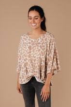 Load image into Gallery viewer, Giraffe Print Bell Sleeve Top