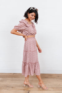 Golden Hour Skirt In Rose