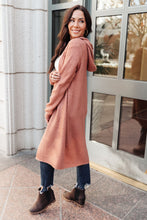 Load image into Gallery viewer, Hooded Cardigan In Red Sand