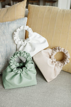 Load image into Gallery viewer, Serena Scrunchie Bag in White