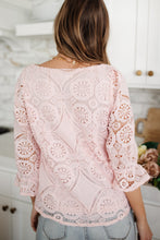 Load image into Gallery viewer, Lace Surprise Blouse In Pink