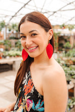 Load image into Gallery viewer, Jasmine Earrings in Red