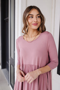 Weekender Dress In Mauve