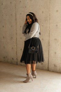 Indulge Tulle Skirt In Black