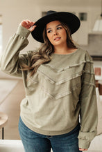 Load image into Gallery viewer, Into the Fringe Top in Olive