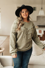 Load image into Gallery viewer, Into the Fringe Top in Olive
