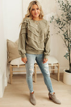 Load image into Gallery viewer, Into the Fringe Top in Olive