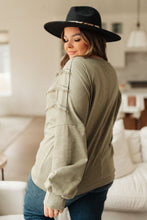 Load image into Gallery viewer, Into the Fringe Top in Olive