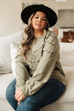 Load image into Gallery viewer, Into the Fringe Top in Olive