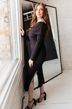 Load image into Gallery viewer, Kiah Sweater Dress in Black