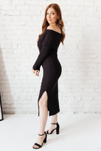 Load image into Gallery viewer, Kiah Sweater Dress in Black